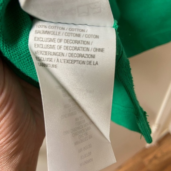 Quacker Factory Sz L Embroidered Beaded Ladybug Pullover Top Shirt Green QVC - Picture 8 of 10